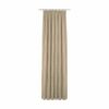 Beige Vorhang mit Rautenmuster, aus leichtem Stoff, ideal für Wohnräume.