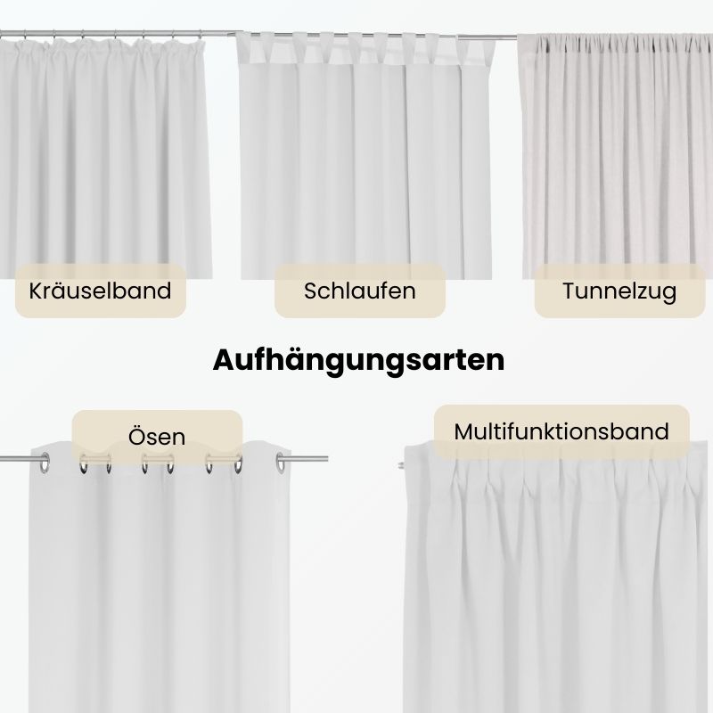 Blickdichter Vorhang - Unifarben – Bild 2