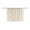 Verdunkelungsgardine in Beige mit Tunnelzug, ideal für Wohnwagenfenster.
