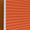 Plissee in unifarbenem Orange, zweiseitig, abdunkelnd, geeignet für Fensterdekoration.