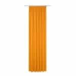 Thermo Uni Vorhang in Orange, länglicher, Vorhang aus wärmedämmendem Material.