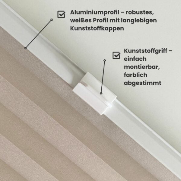 Blickdichtes Plissee - Basic Line – Bild 3