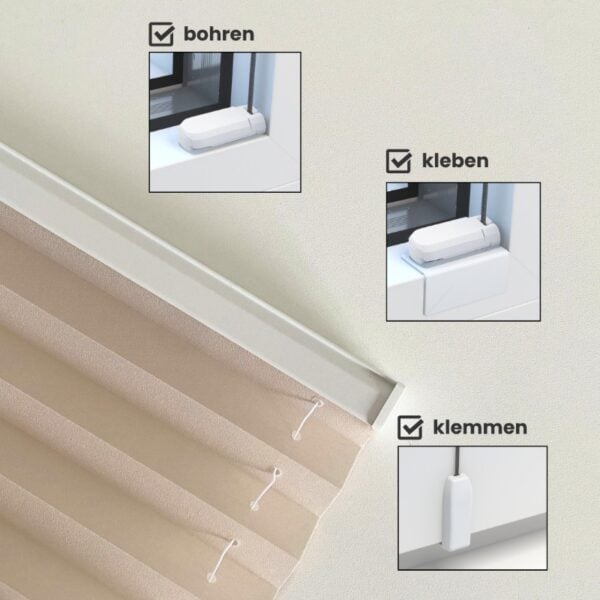 Blickdichtes Plissee - Basic Line – Bild 5