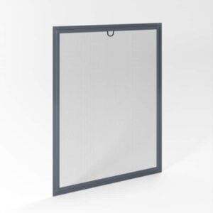 Insektenschutz-Spannrahmen in Grau, aus robustem Material, ideal für Fenster. Einfach zu montieren und effektiv gegen Insekten.