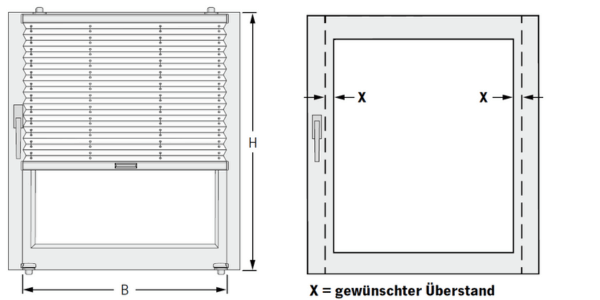 Klemmträger am Fensterrahmen