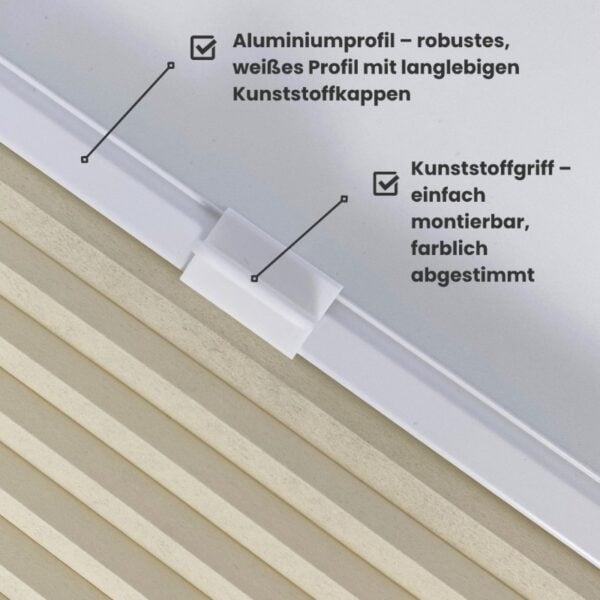 Blickdichtes Wabenplissee - Basic Line – Bild 5