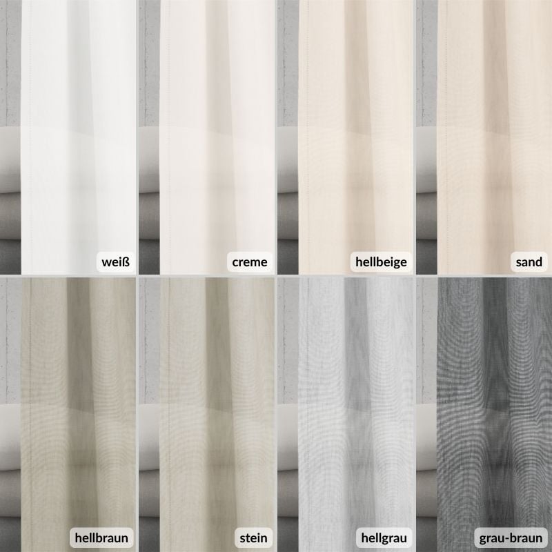 Halbtransparenter Brandschutzvorhang - Rustikal Strukturiert – Bild 2