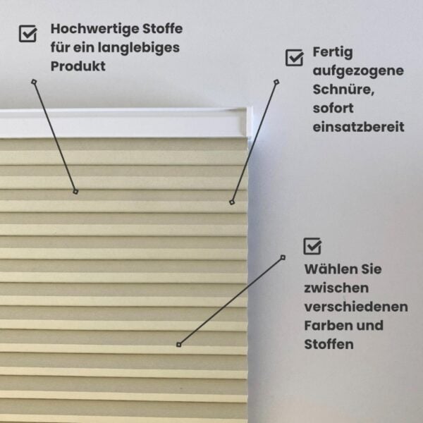 Abdunkelndes Wabenplissee - Basic Line – Bild 6