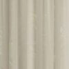 Transparente unifarbene Gardine aus Stoff in Dunkelbeige