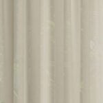 Transparente unifarbene Gardine aus Stoff in Dunkelbeige
