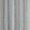 Transparente unifarbene Gardine aus graublauem Stoff mit leichter Textur
