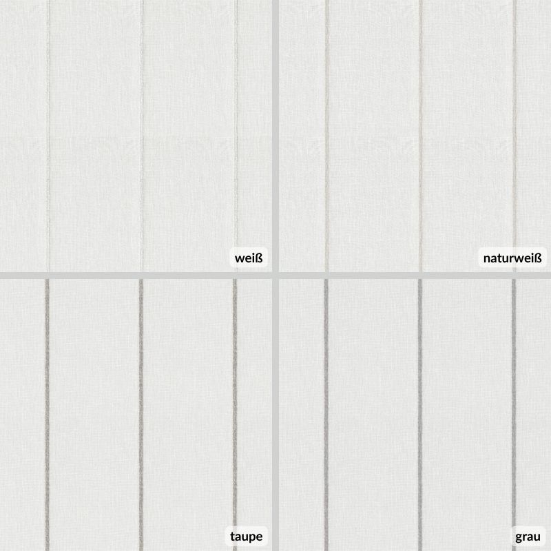 Transparente Gardine - Strichmuster – Bild 4