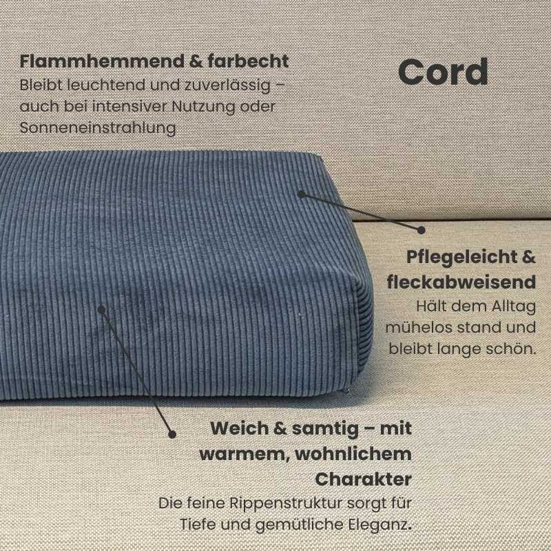 Polster nach Maß - Rechteck mit zwei Eckausschnitten – Bild 7