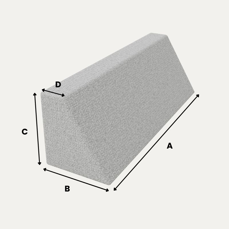 Polster nach Maß - Keilform