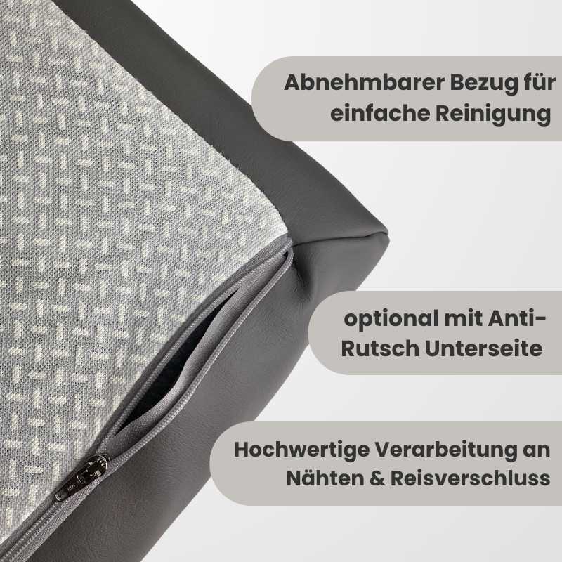 Polster nach Maß - Rechteck mit zwei Eckausschnitten – Bild 4