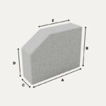 Polster nach Maß - Rechteck mit Abschrägung