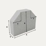 Polster nach Maß - Rechteck mit zwei Abschrägungen