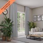 Verdunkelnder Brandschutzvorhang (B1) - Unifarben