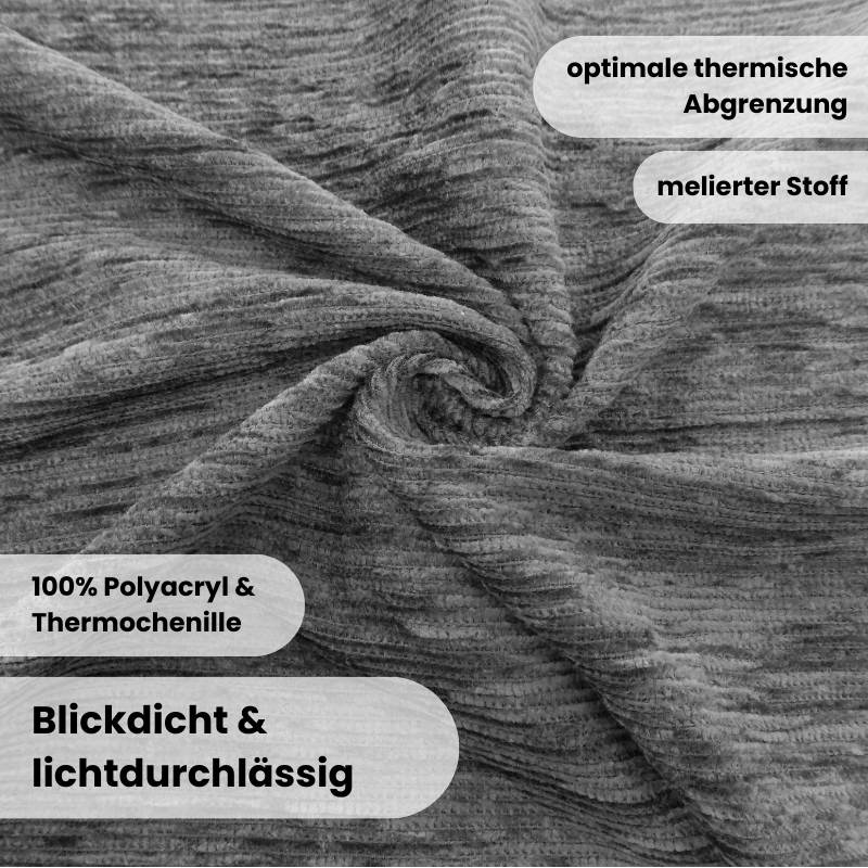 Thermovorhang - Unifarben Meliert – Bild 2