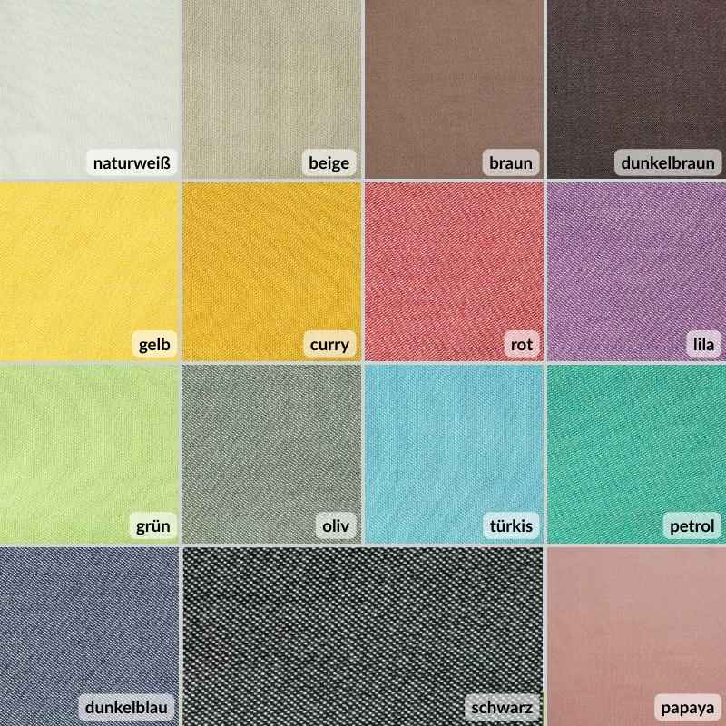 Blickdichter Vorhang - Unifarben (100% Bio-Baumwolle) – Bild 2